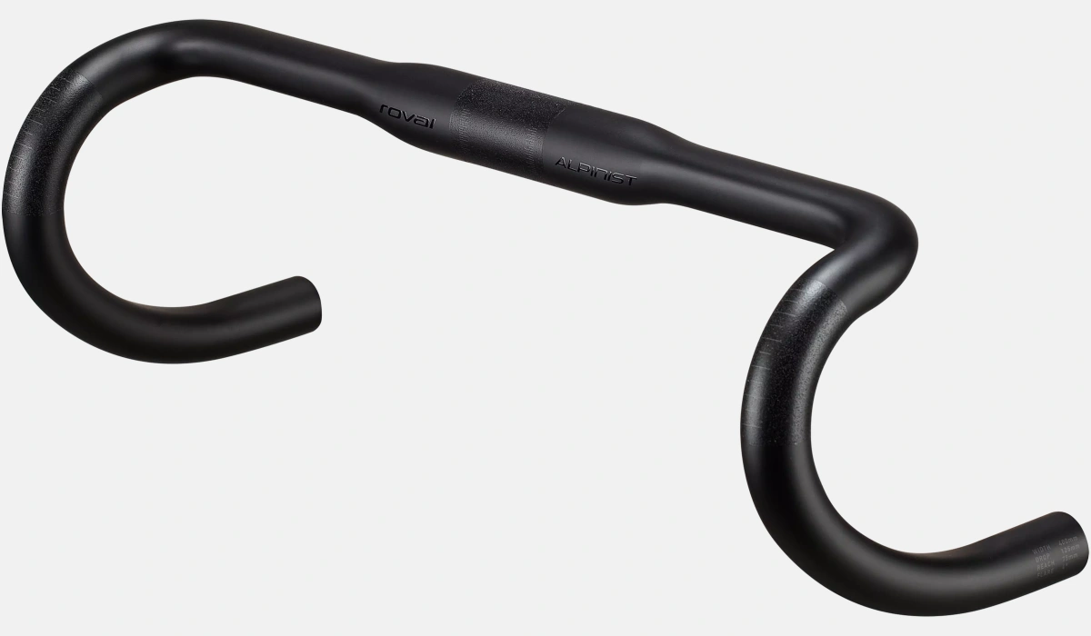 21026 070 ROVAL ALPINIST RD BAR SATIN CARBON GLOSS BLK 400MM 1 scaled