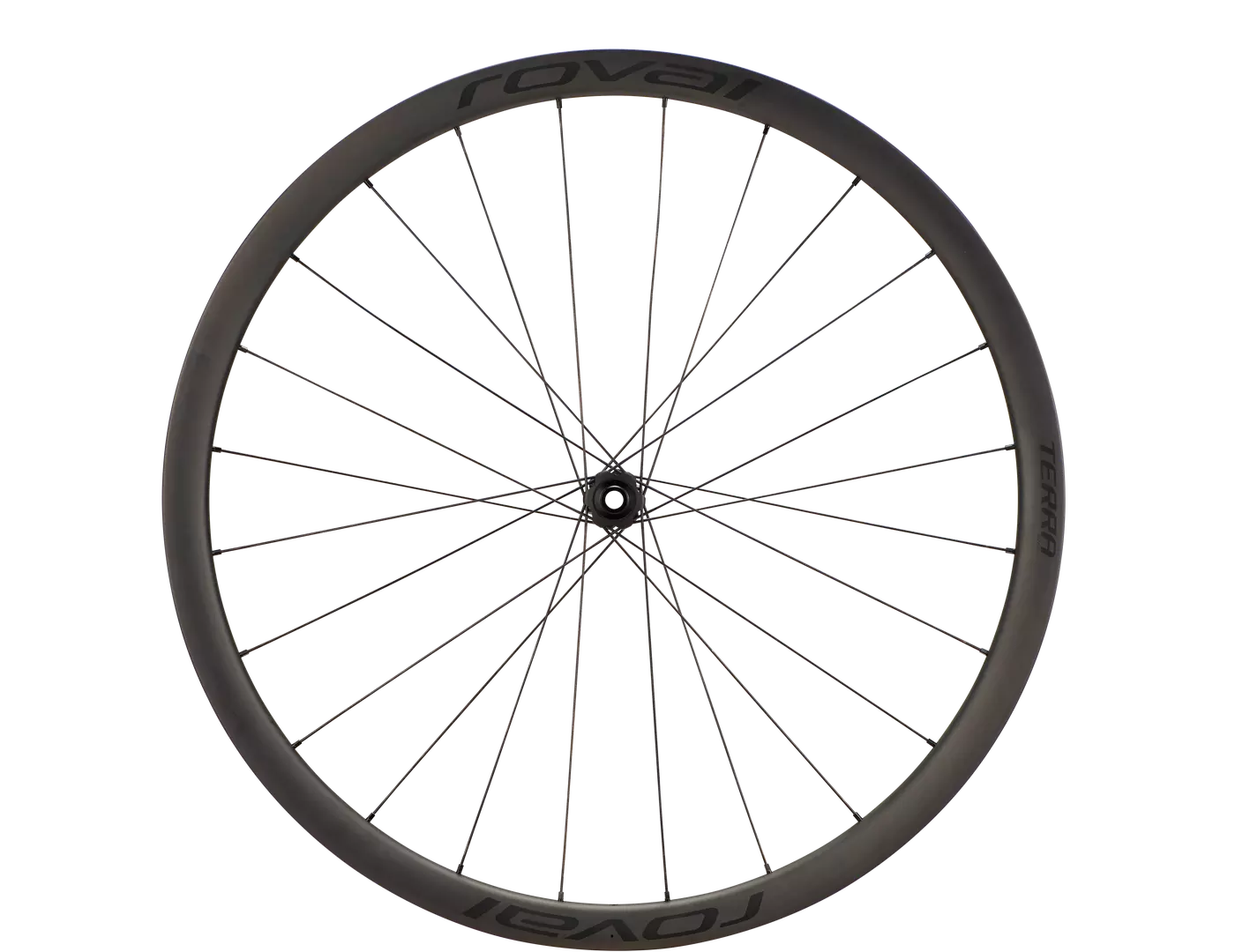 30020 520 WHL TERRA CL SATIN CARBON GLOSS BLK 700C FRONT SIDE