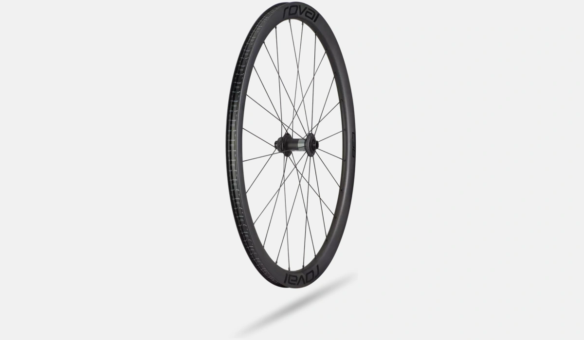 30021 450 WHL C 38 DISC WHEELSET SATIN CARBON BLK FRONT