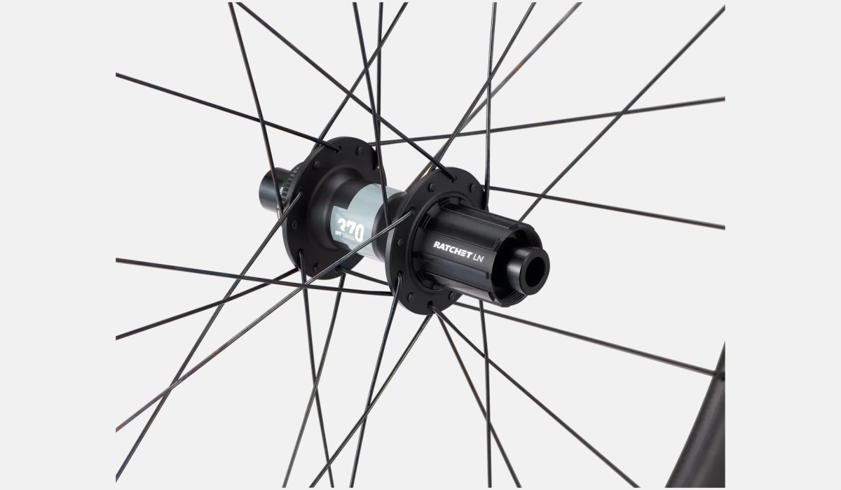 30021 450 WHL C 38 DISC WHEELSET SATIN CARBON BLK REAR HUB