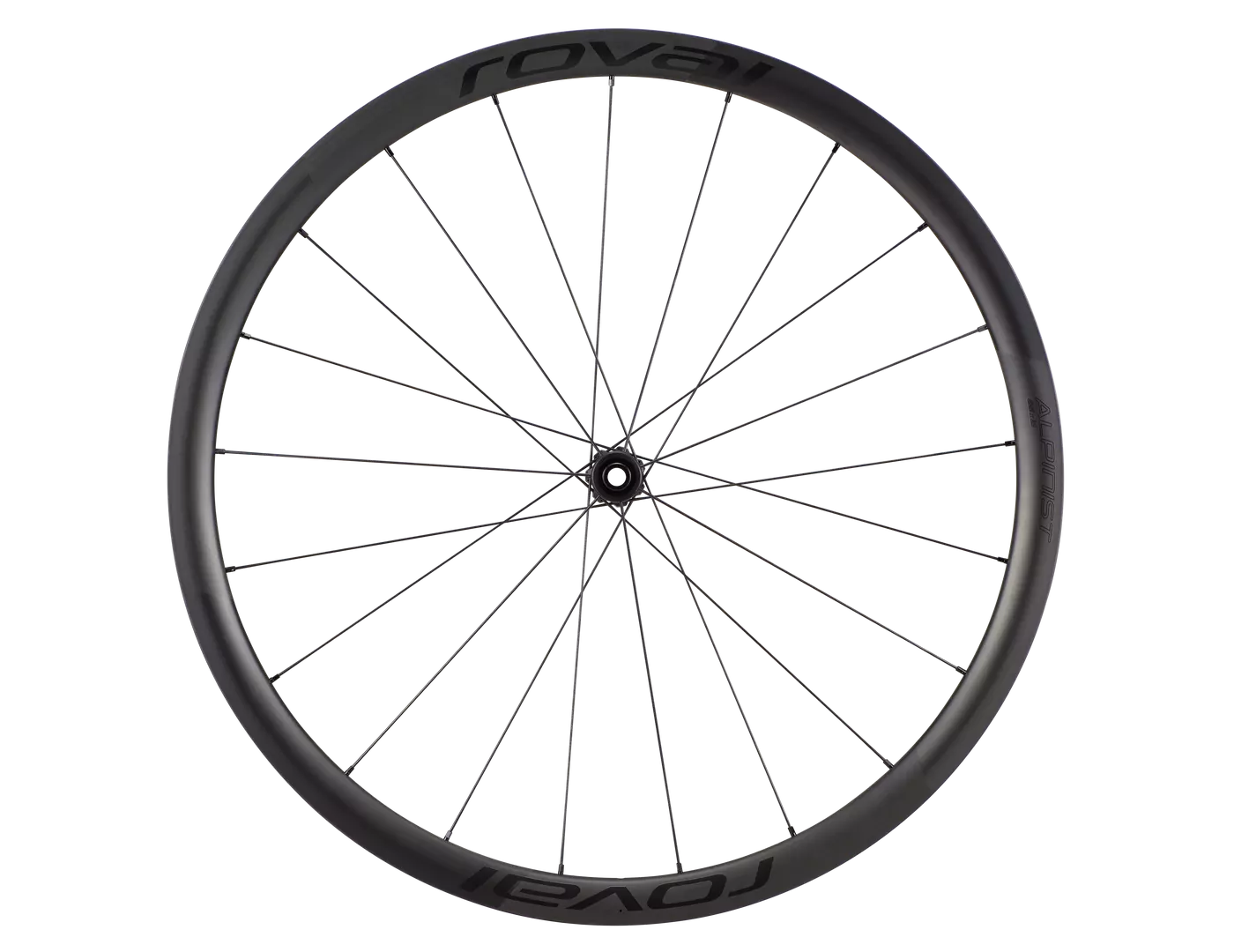 30022 530 WHL ALPINIST CL TUBELESS CARBON BLK 700C FRONT SIDE