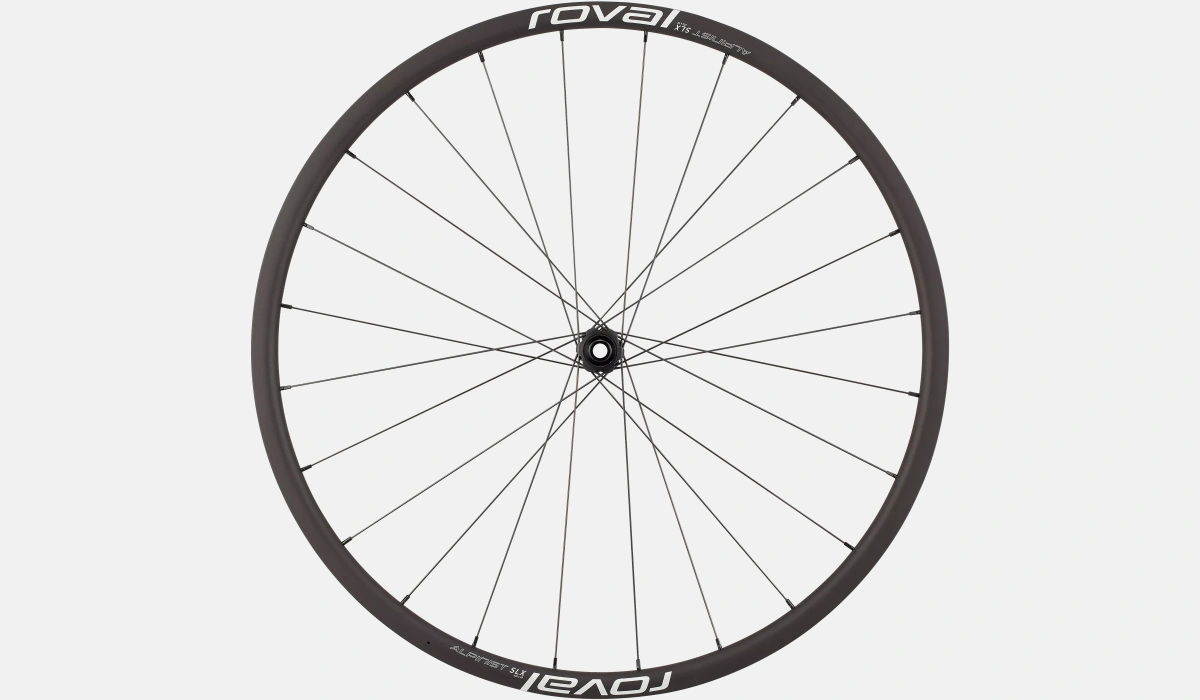 30023 300 WHL ALPINIST SLX DISC FRONT BLK CHAR 700C FRONT SIDE scaled
