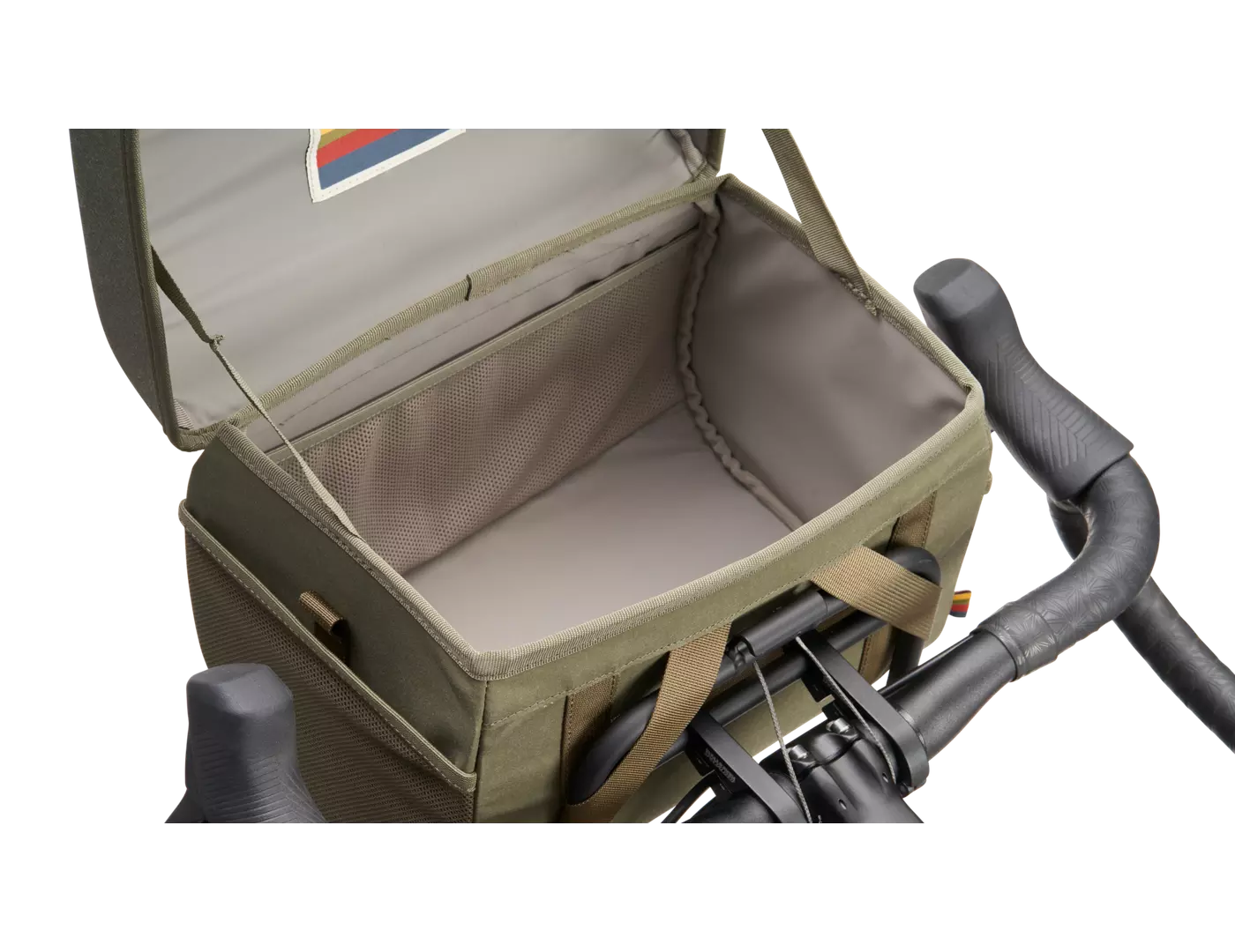 41123 681 BAG S F HANDLEBAR BAG GRN DETAIL2