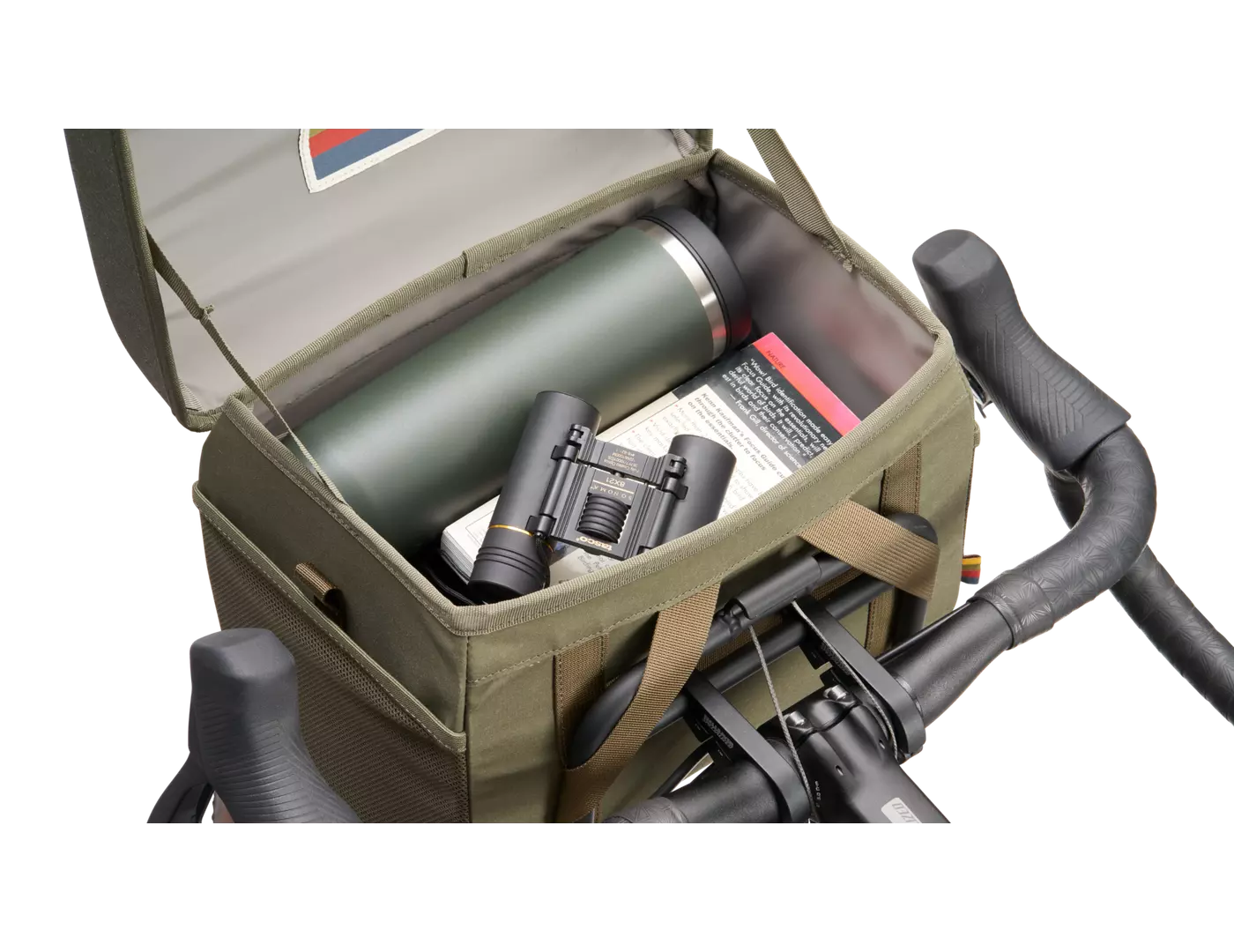 41123 681 BAG S F HANDLEBAR BAG GRN DETAIL3