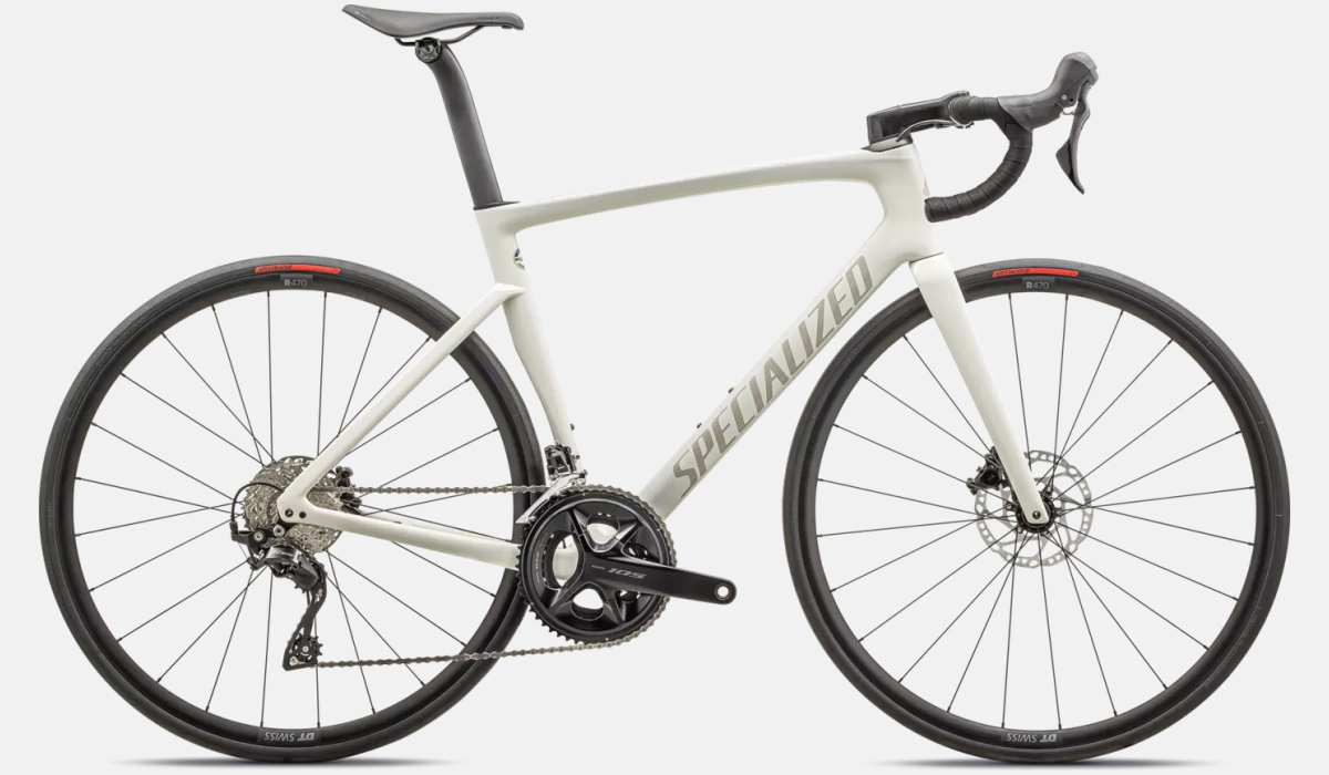 tarmac sl7 sport shimano 105 gloss dune white chaos pearl 1
