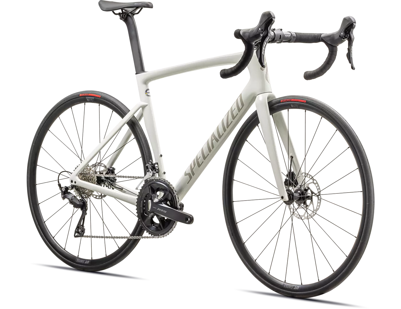 tarmac sl7 sport shimano 105 gloss dune white chaos pearl 2
