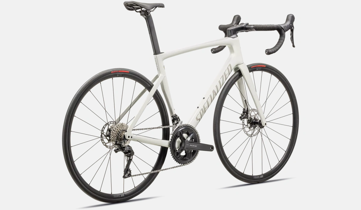 tarmac sl7 sport shimano 105 gloss dune white chaos pearl 3