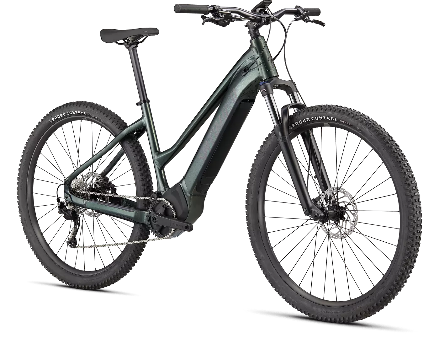 turbo tero 3 0 step through oak green metallic smoke 2