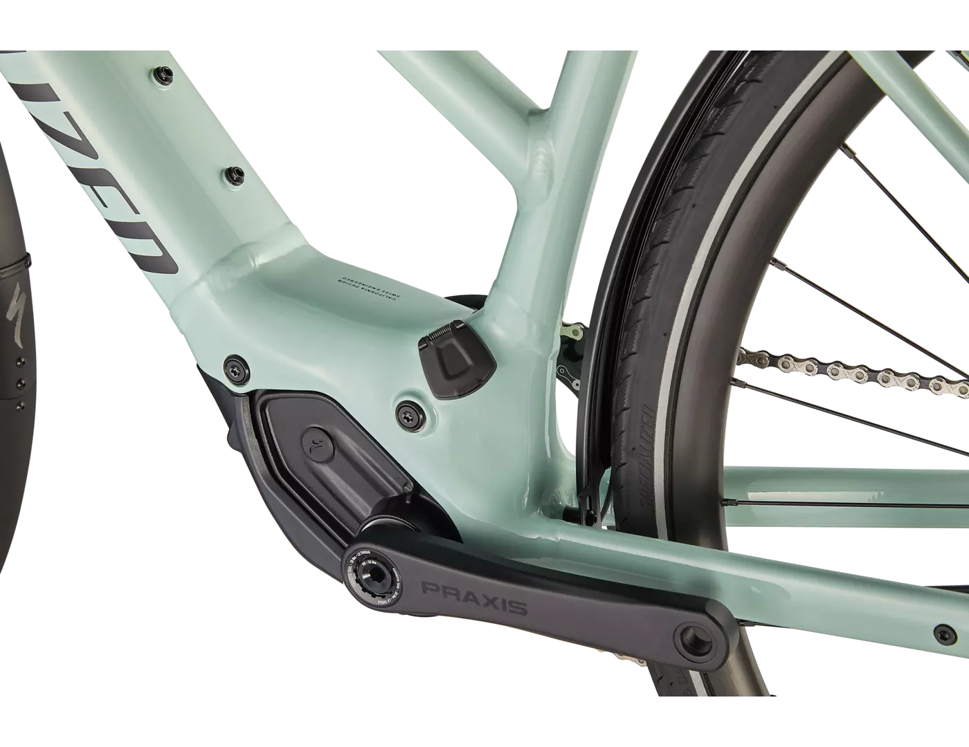 turbo vado sl 4 0 step through eq white sage black reflective 7